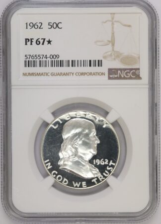 Auction - 1962 Franklin Half Dollar PR67 Star NGC