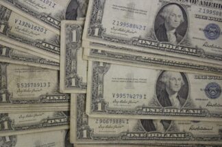 AUCTION-  25 One Dollar Silver Certificates Circulated All Series 1935