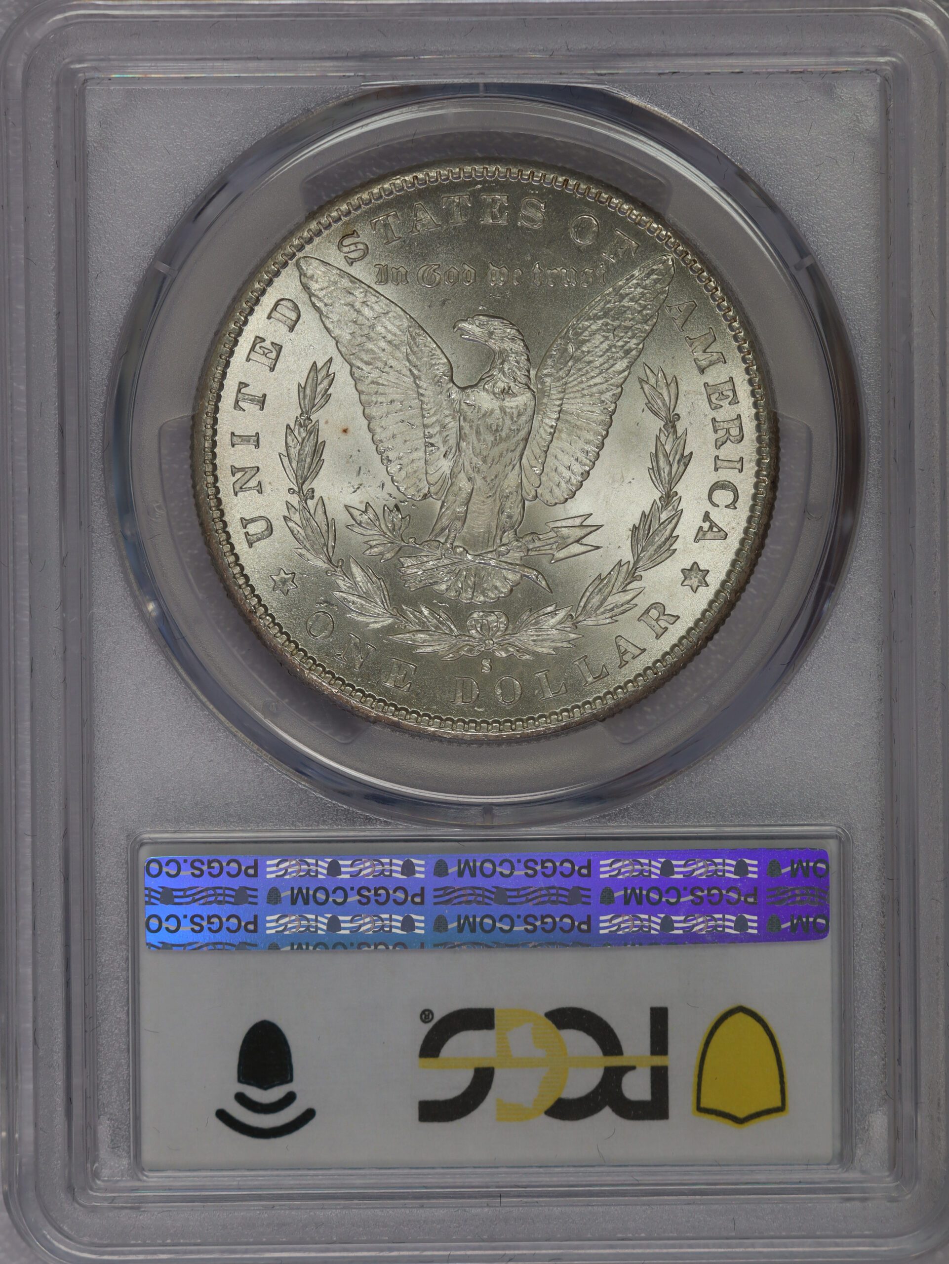 1890 S Morgan Dollar MS63 PCGS - Image 2