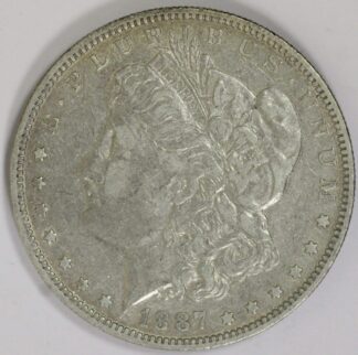 AUCTION-   1887-O Morgan Silver Dollar Cleaned