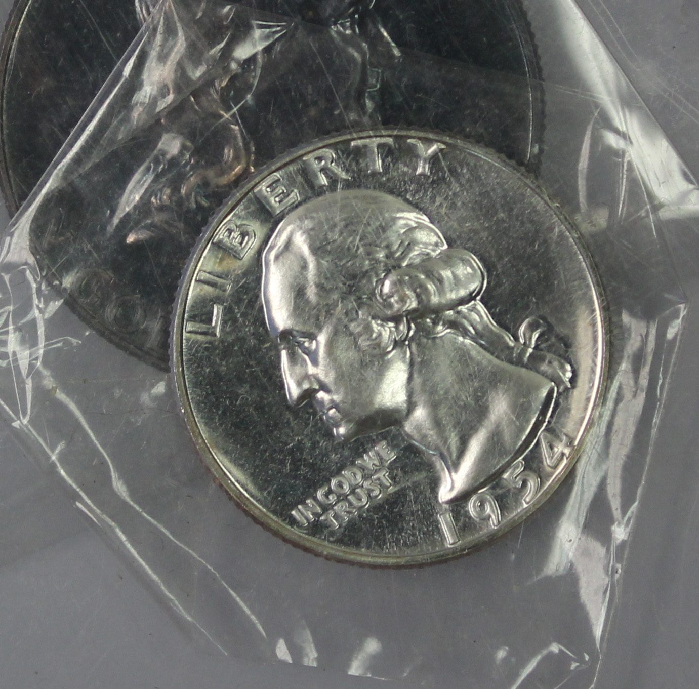 Auction - 1954 Proof Set Coins Have Toning & Cello Isn't Original Has Original Box - Image 6