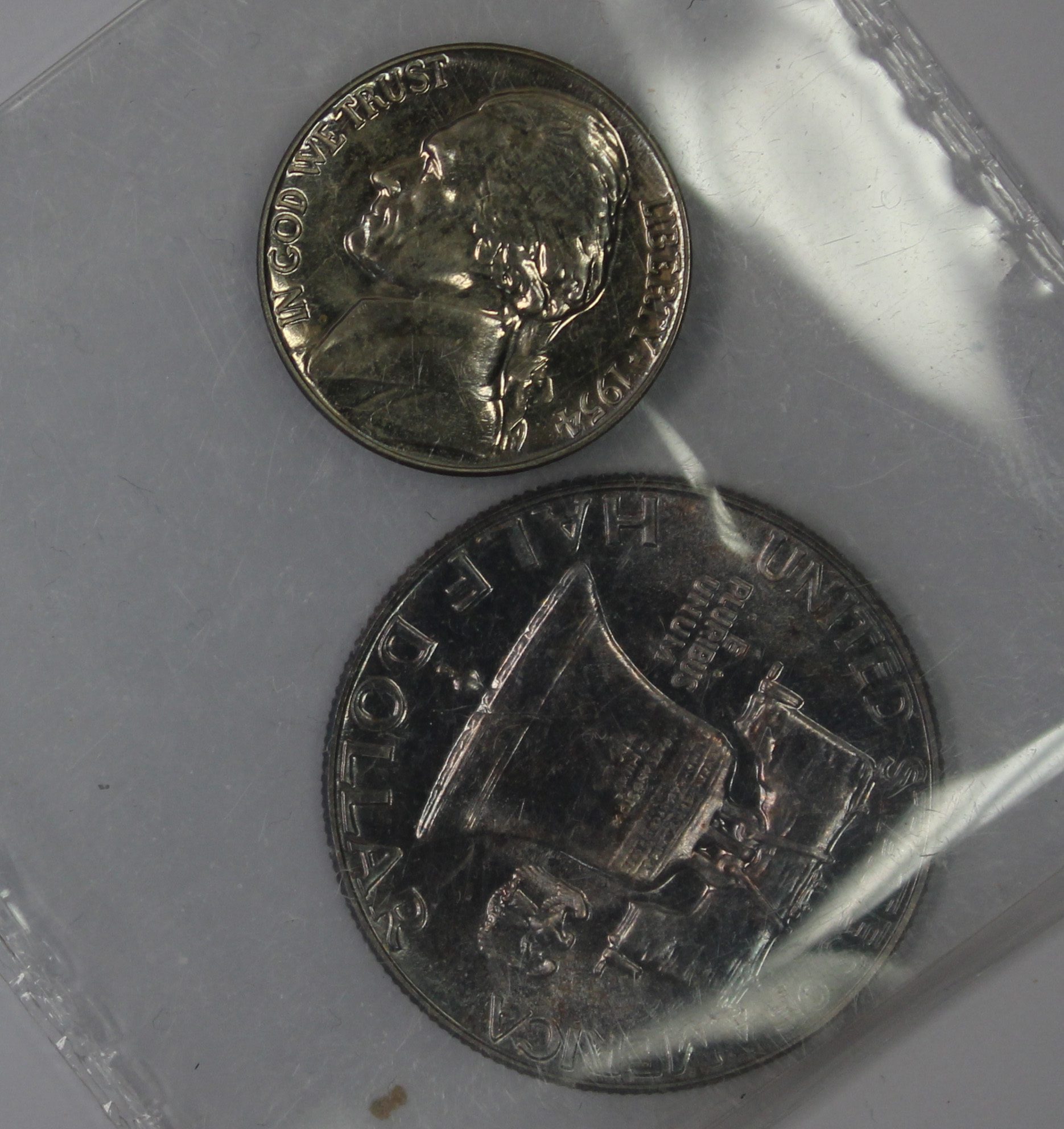 Auction - 1954 Proof Set Coins Have Toning & Cello Isn't Original Has Original Box - Image 7