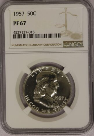 1957 Proof Franklin Half NGC PF68