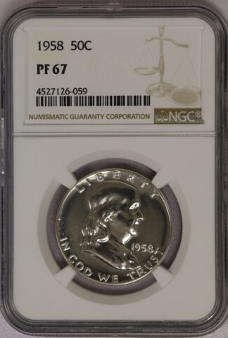 1958 Franklin Half NGC PF67