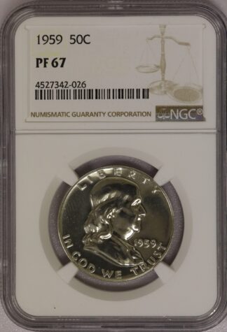 1959 Franklin Half NGC PF67