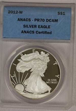 Auction - 2012 W American Silver Eagle ANACS PR70 DCAM