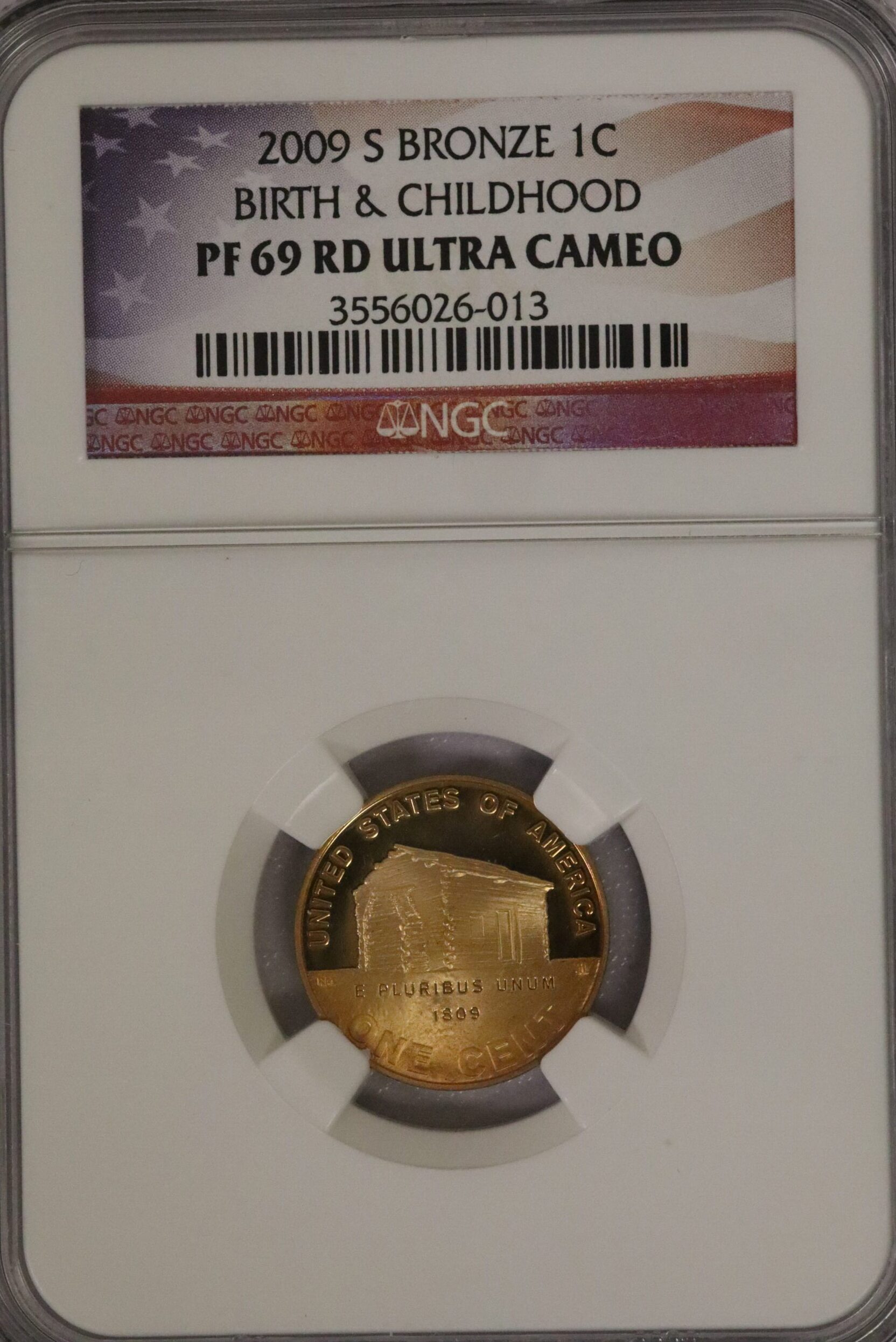 2009-S Bronze Lincoln Cent Birth & Childhood NGC PF69 RD Ultra