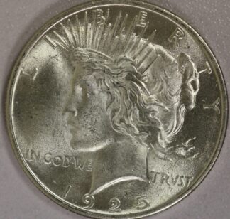 AUCTION- 1925 Peace Silver Dollar UNCIRCULATED