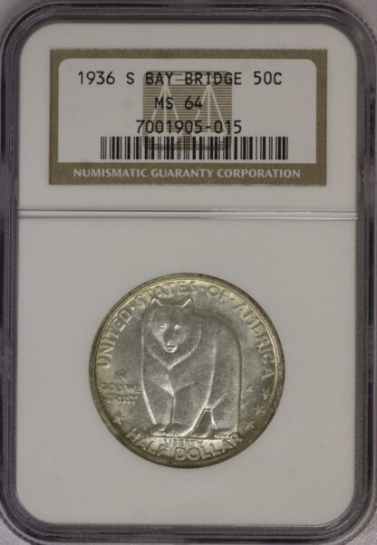 『NGC MS64』コネチカット州ブリッジポート市100周年銀貨(1936年) NGC MS64』コネチカット州ブリッジポート市100周年銀貨(1936年) - メルカリ