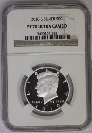 Auction - 2010 S Kennedy Silver Half NGC PF70 Ultra Cameo