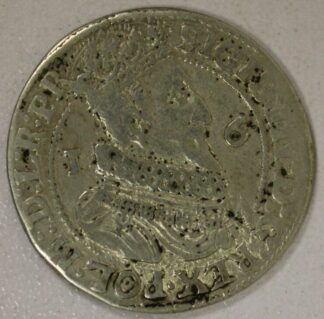 AUCTION-   1624 Danzig Silver Ort (1/4 Taler) Gdansk (Danzig) Mint