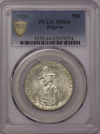 1920 Pilgrim Commemorative Silver Half PCGS MS64