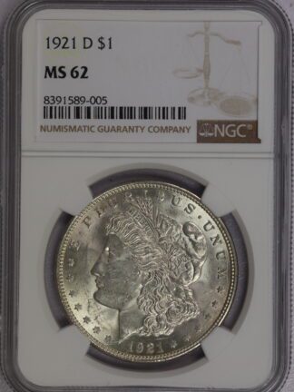 1921 Morgan Dollar NGC MS63 - Light Toning