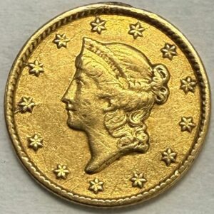 Auction - 1854 $1 Gold Liberty Type 1 Ex Jewelry