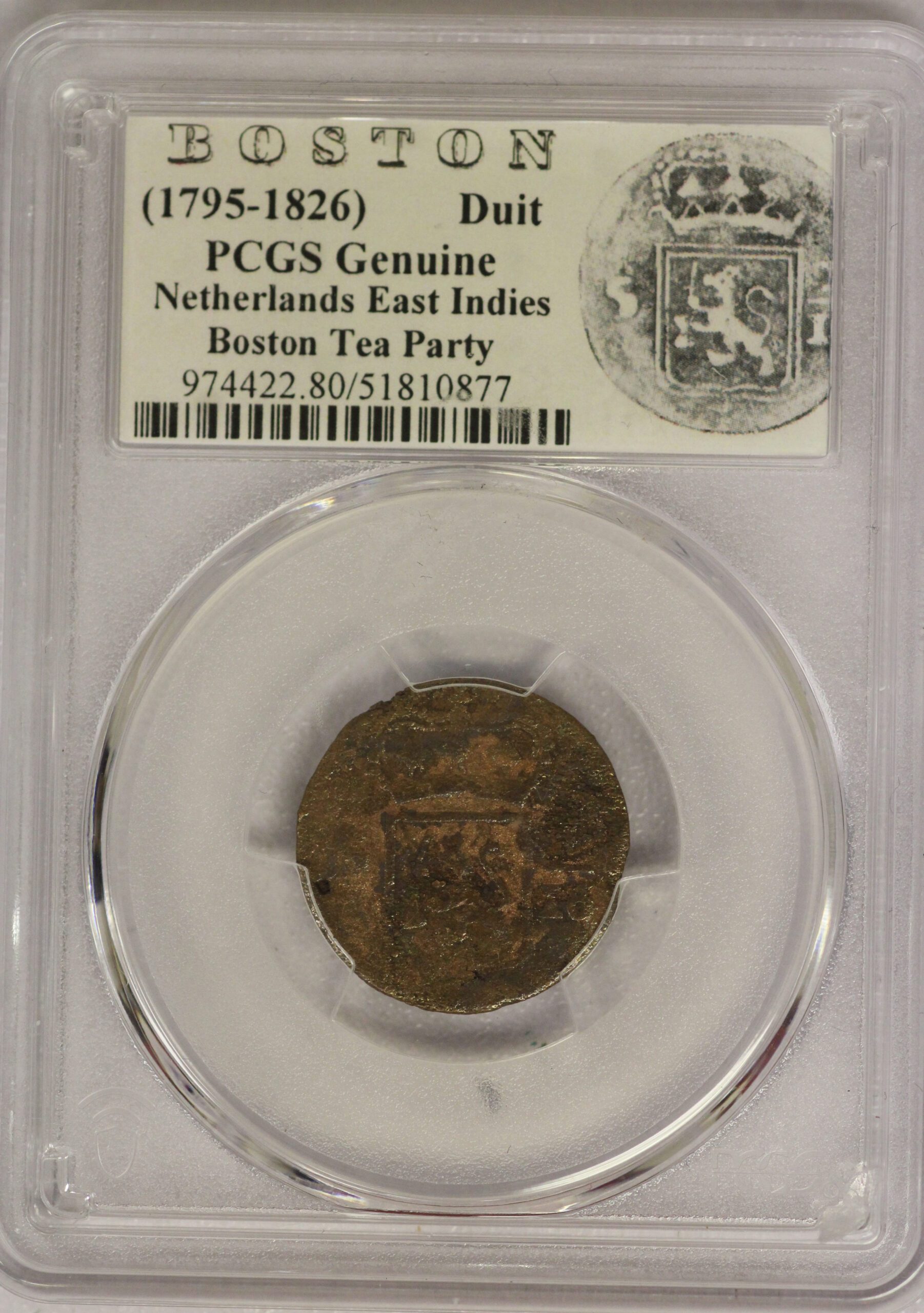 Auction - Circa 1795-1826 Netherlands East Indies Duit PCGS Genuine