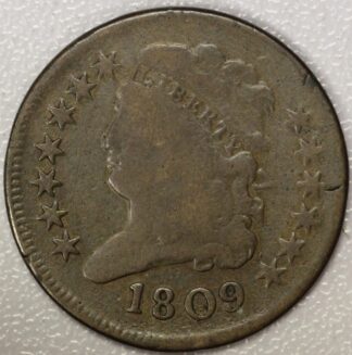 Auction - 1809 Classic Head Half Cent Good