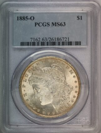 Auction - 1885 O Morgan Dollar MS63 PCGS