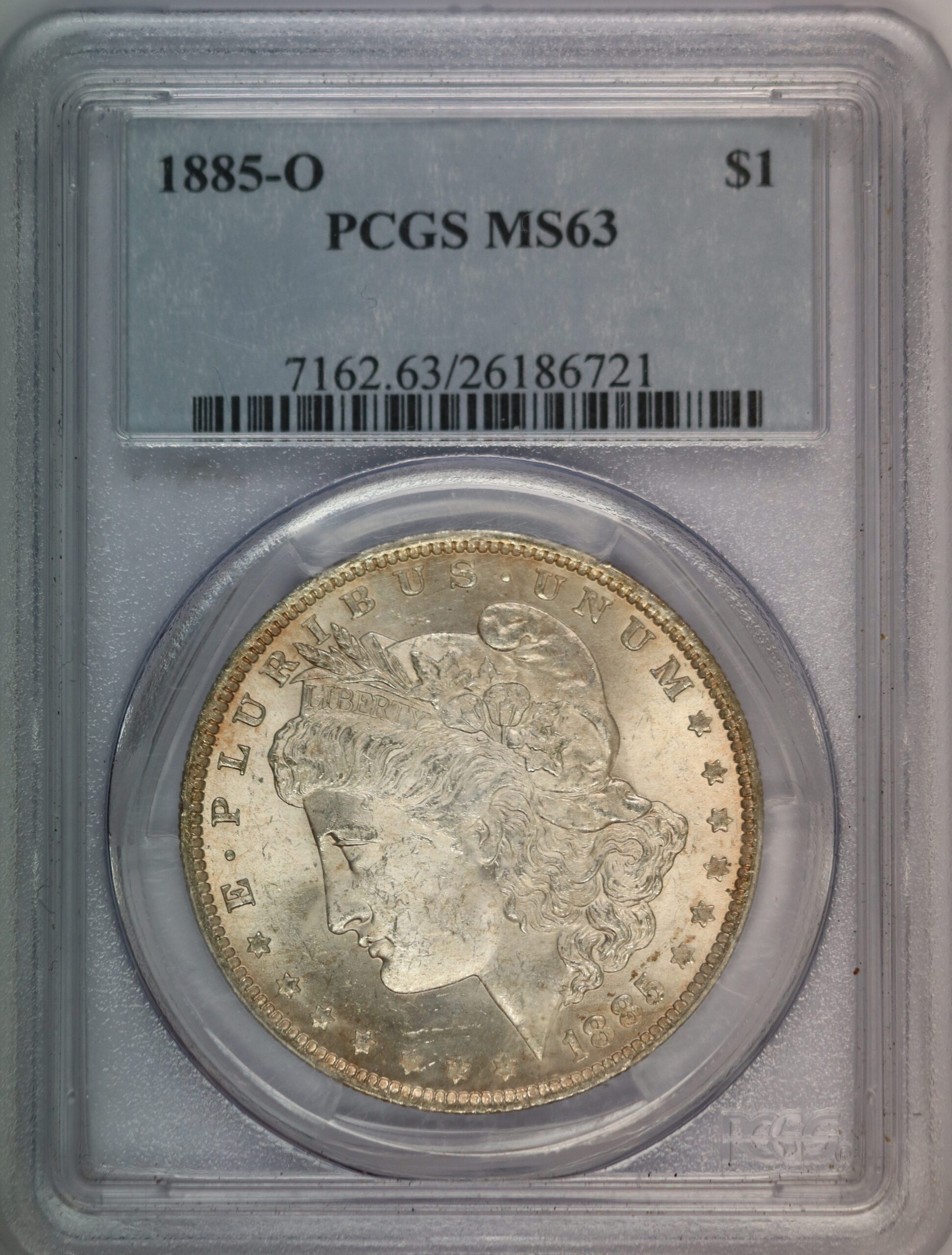 Auction - 1885 O Morgan Dollar MS63 PCGS
