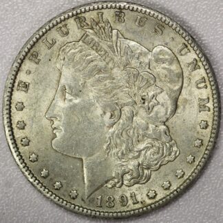 Auction - 1891 S Morgan Dollar AU