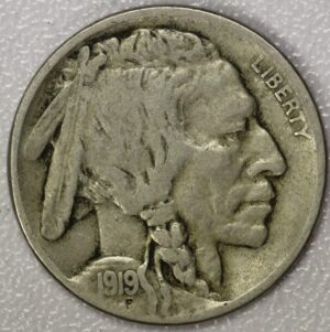 Auction - 1919 Buffalo Nickel Fine