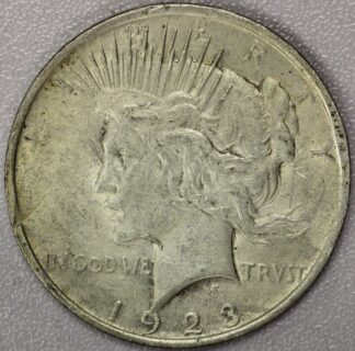 Auction - 1923 Peace Dollar Whisker Jaw Damaged