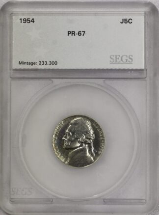 Auction - 1954 Jefferson Nickel PR67 SEGS