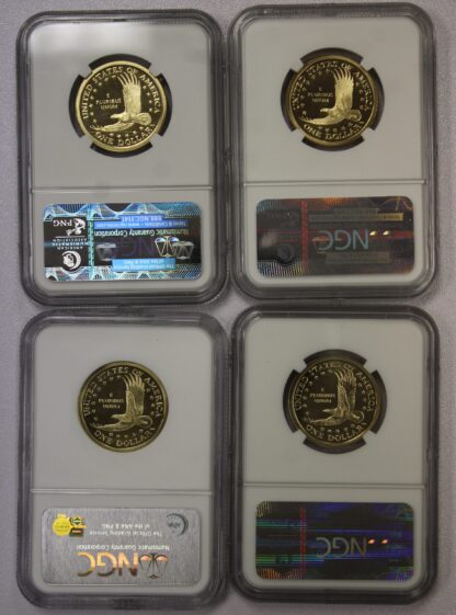 Auction – 2000-2003 Sacagawea Proof Dollars – 4 Coin Set – NGC