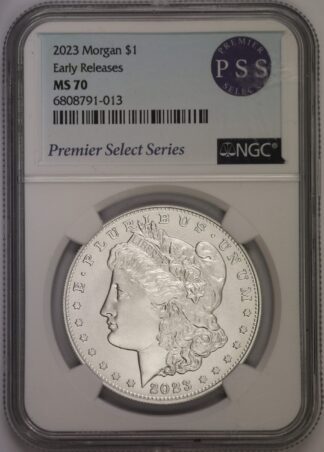 Auction - 2023 Morgan Dollar MS70 NGC Premier Select