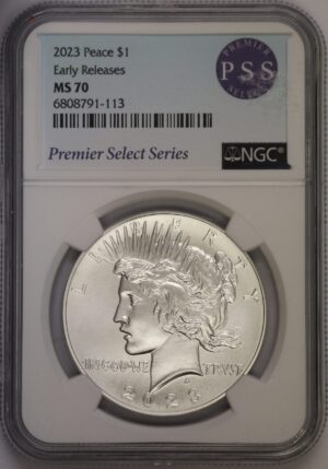 Auction - 2023 Peace Dollar MS70 NGC Premier Select