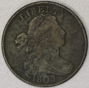 Auction - 1803 Small Date Large Fraction Draped Bust Large Cent