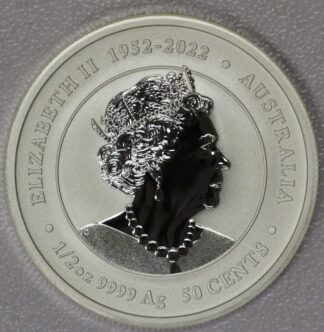 AUCTION-   2024 Australia 50 Cents Colorized Dragon 1/2 Ounce .9999 Silver
