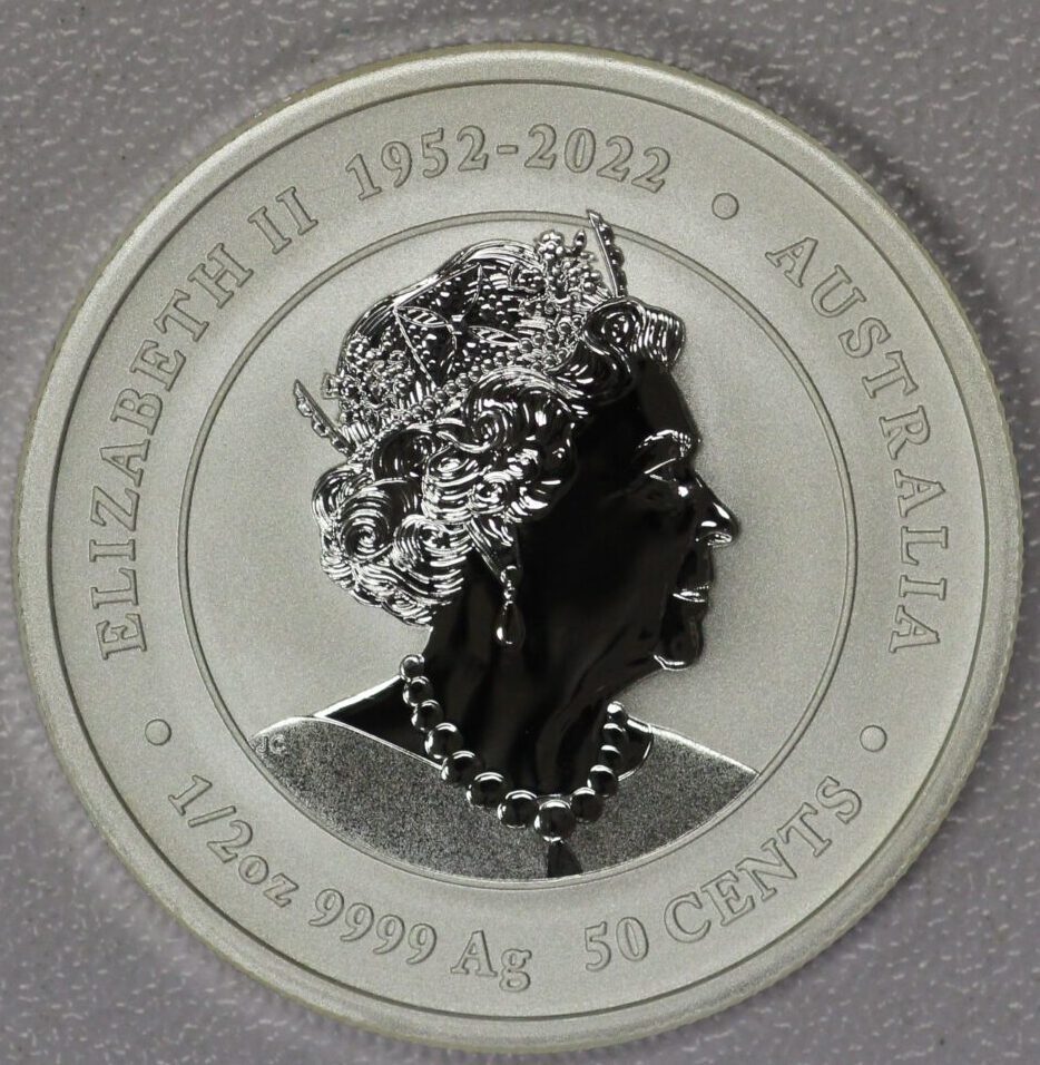 AUCTION- 2024 Australia 50 Cents Colorized Dragon 1/2 Ounce .9999 Silver