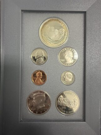 1991 S Prestige Proof Set OGP( Toning on Dollar Commemorative)