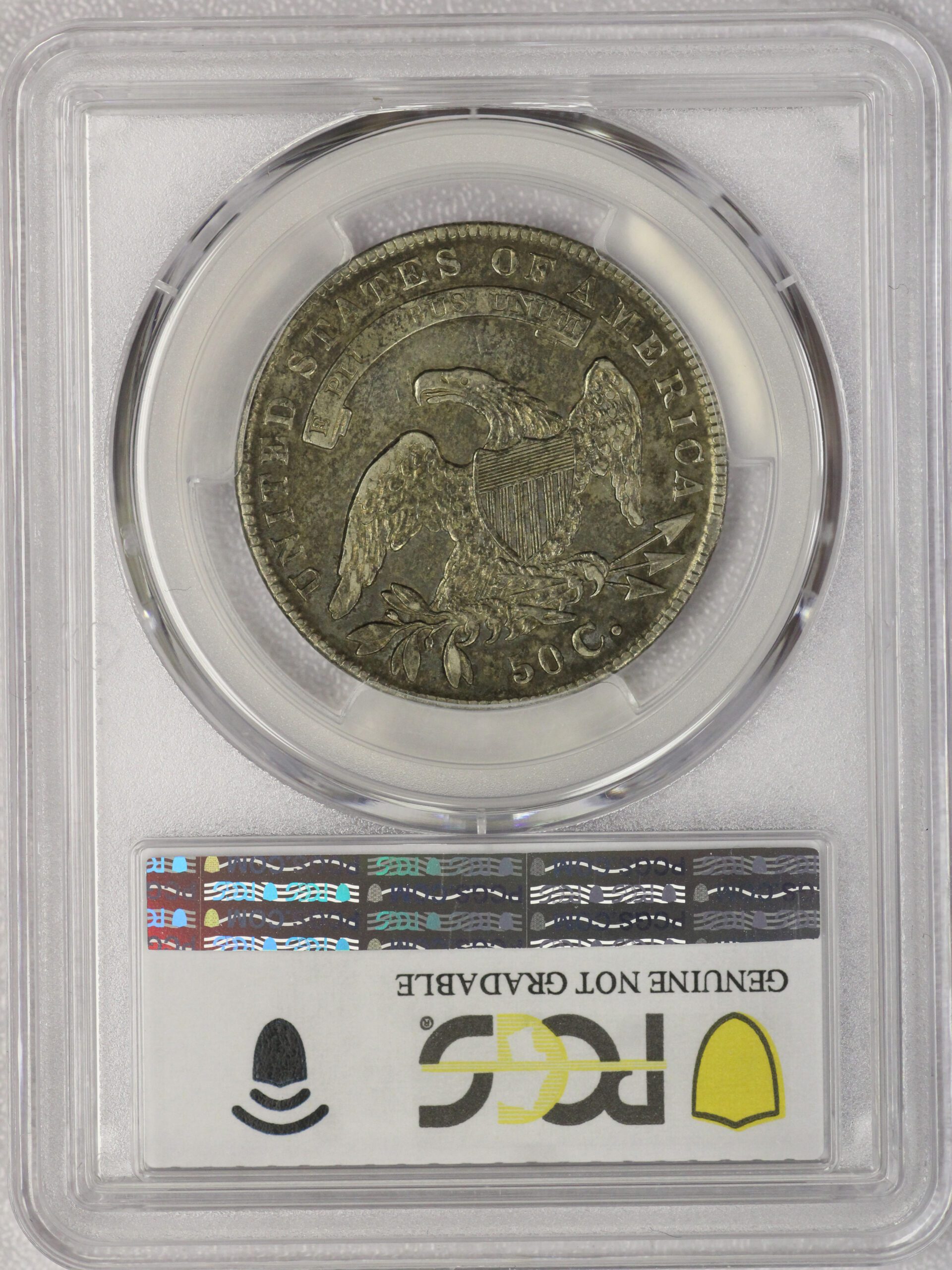 Auction - 1835 Capped Bust Half XF Cleaned PCGS - Image 3