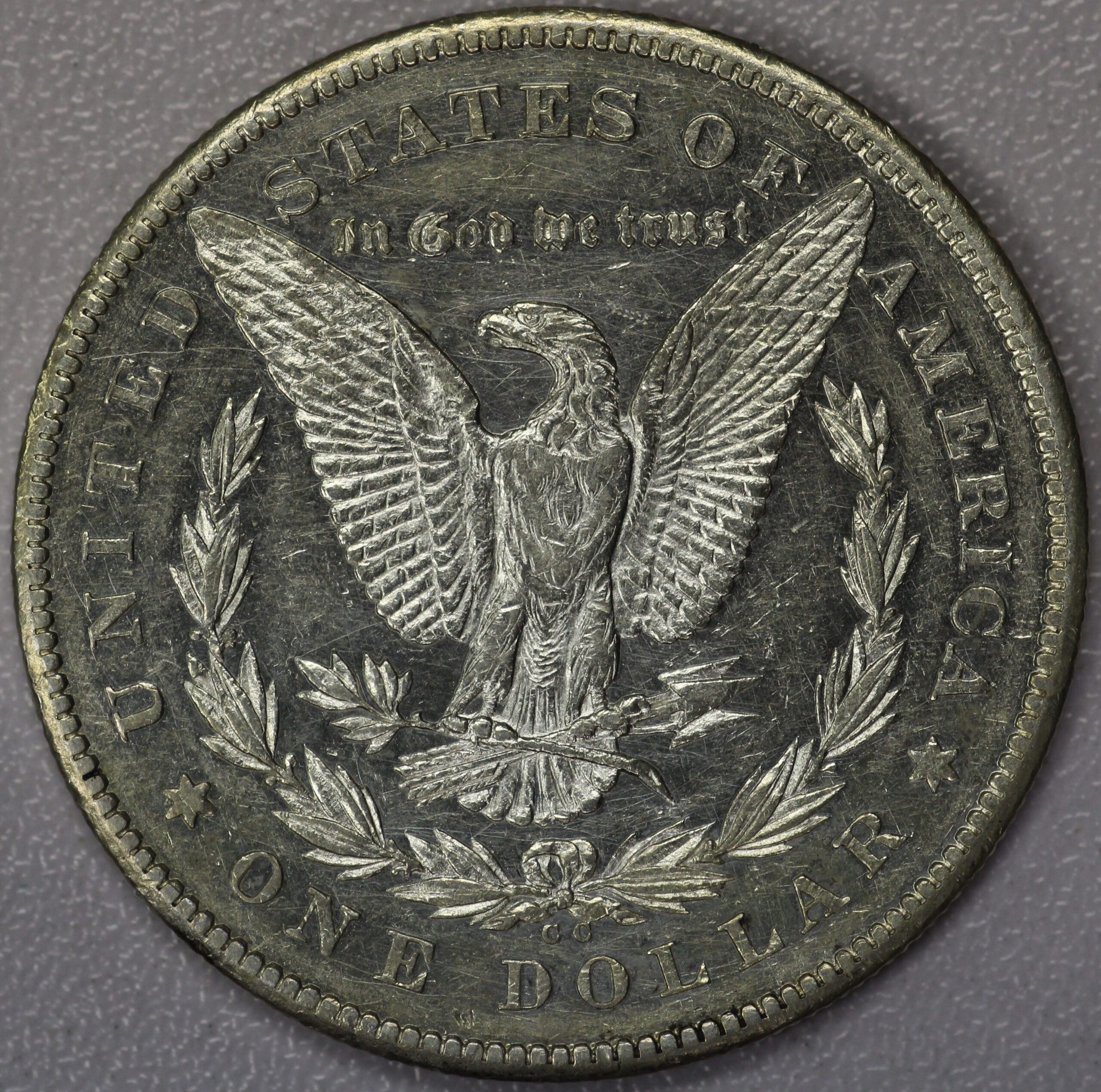 Auction - 1878 CC Morgan Dollar AU Harshly Cleaned - Image 3