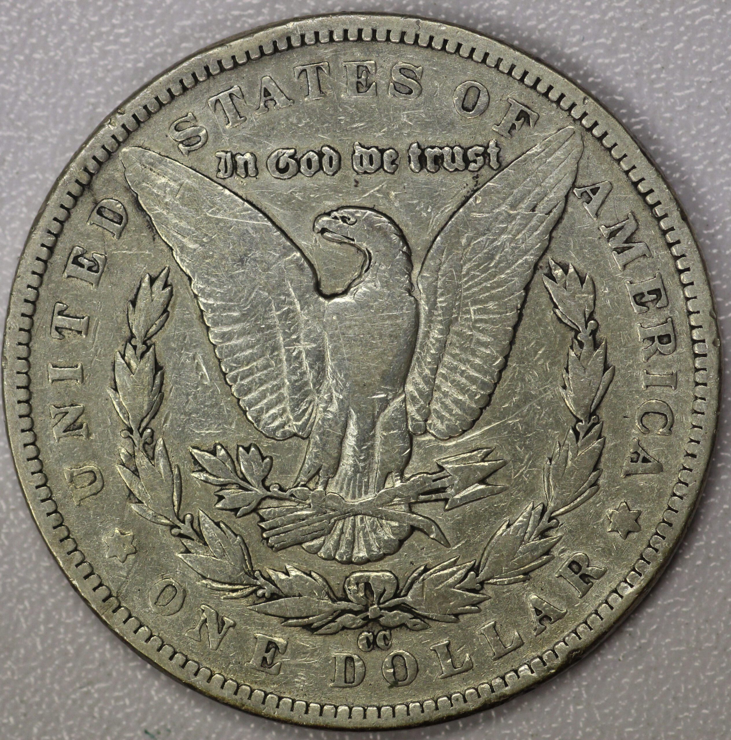 Auction - 1891 CC Morgan Dollar VF Cleaned - Image 2