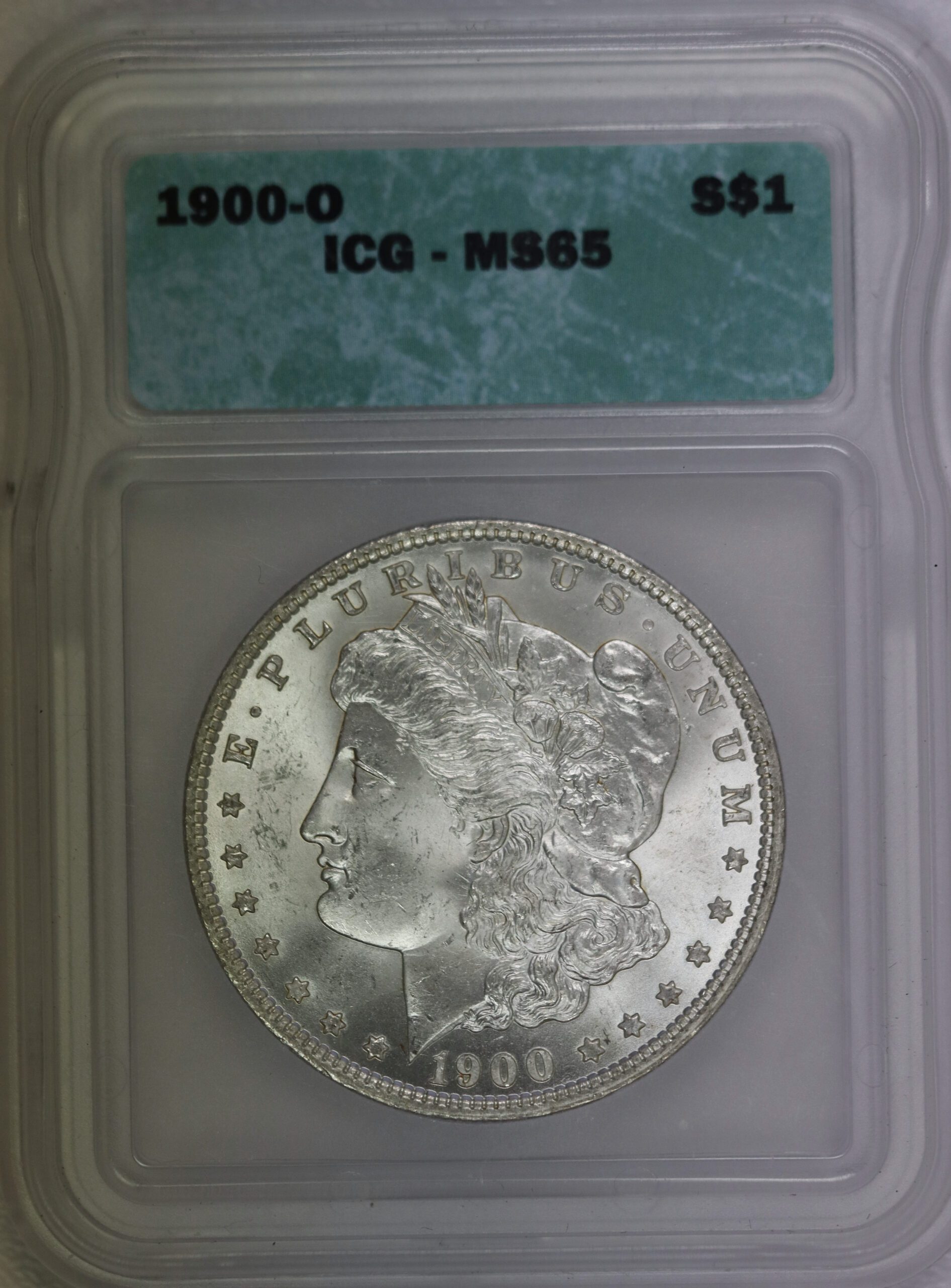 1900 O Morgan Silver Dollar MS65 ICG – Less Than Greysheet Bid