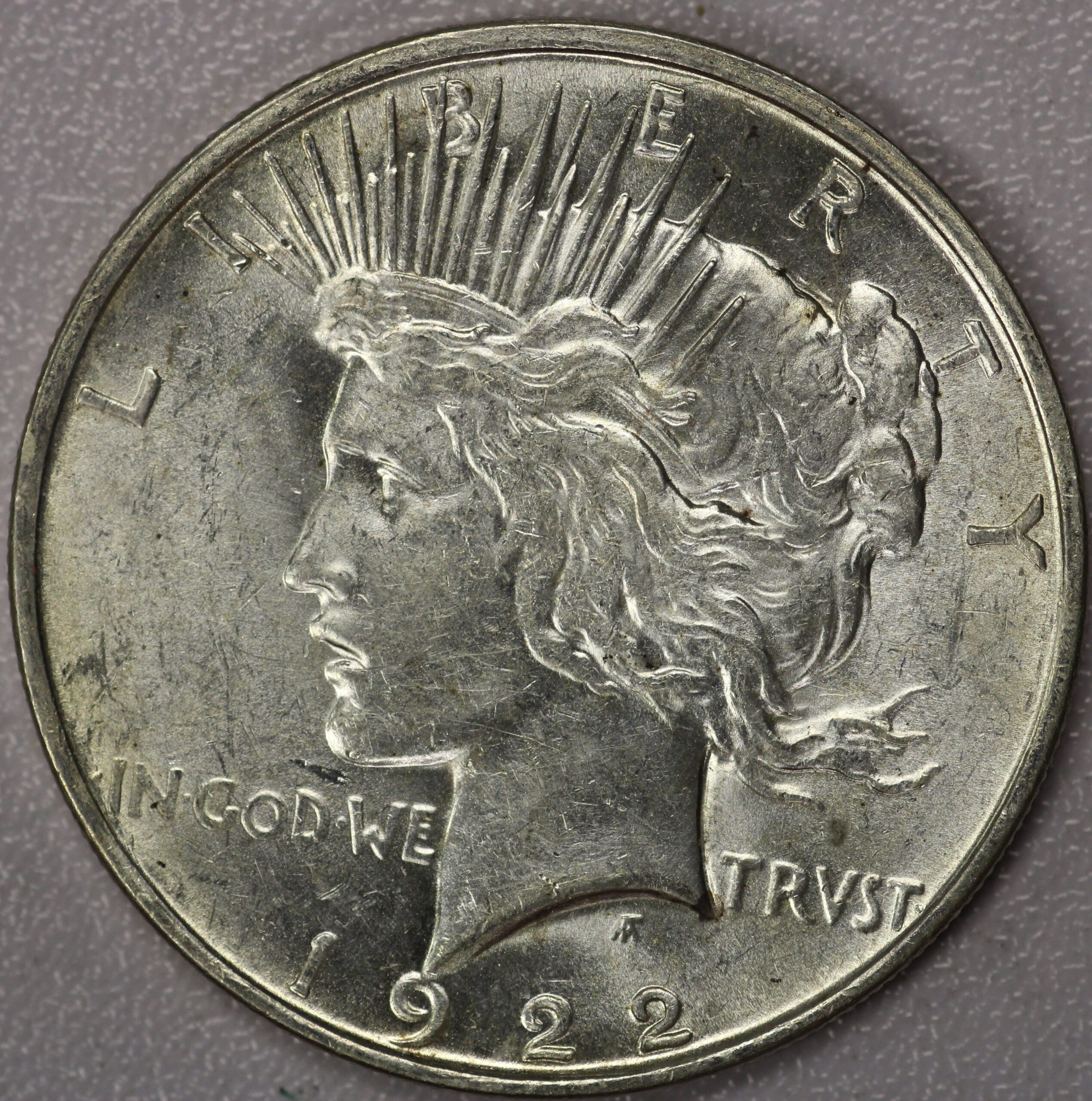 Auction - 1922 D Peace Dollar AU