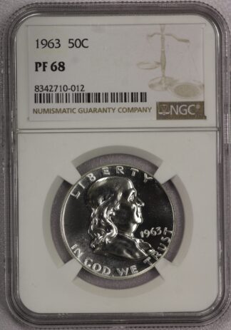 1963 Franklin Half Dollar NGC PF68