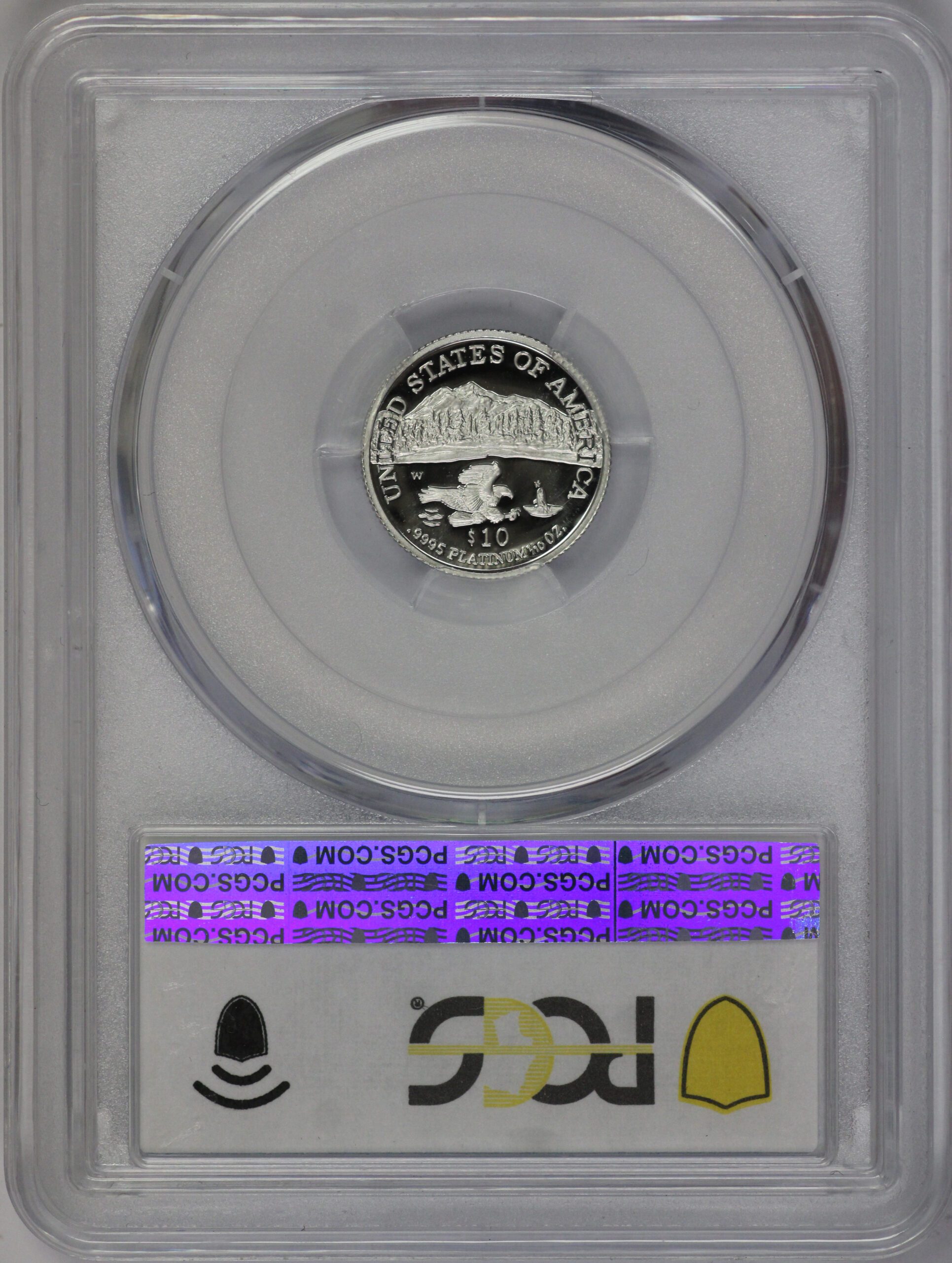 2002 W Platinum Eagle $10 PR70 DCAM PCGS Mintage 12,365 - Image 2