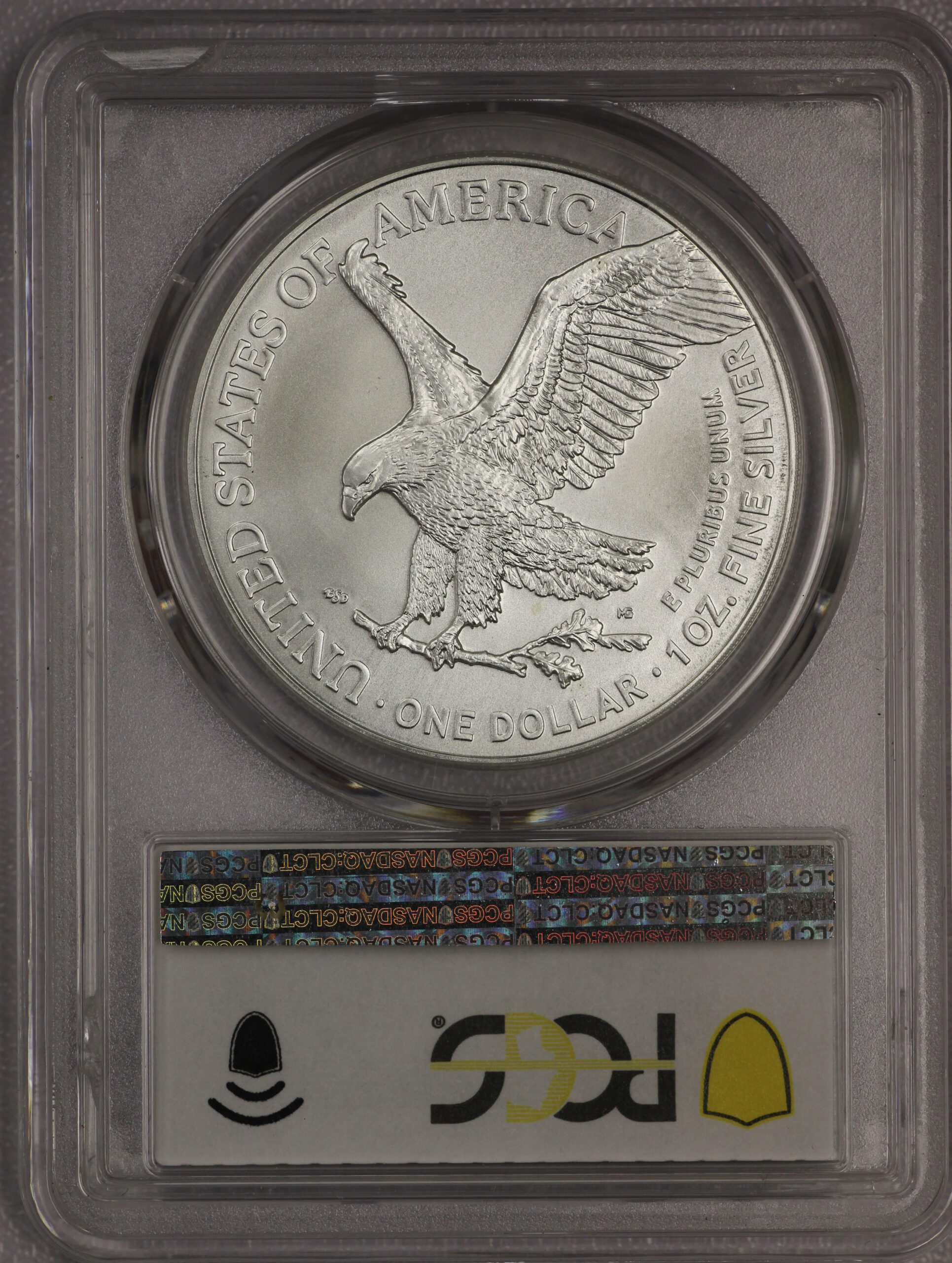 2021 Silver Eagle MS70 PCGS Type Two T2 Blue Label First Production - Image 3