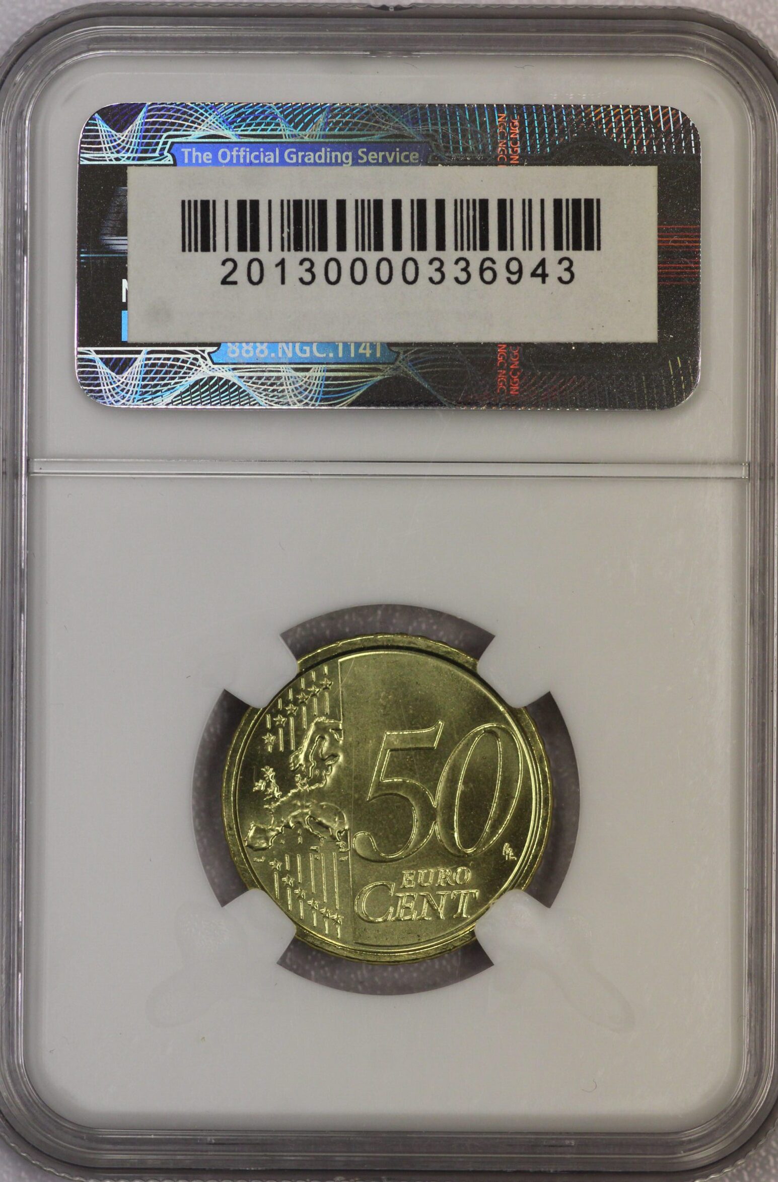 AUCTION- 2012 Vatican City 50 Euro Cents NGC Gem BU - Image 2