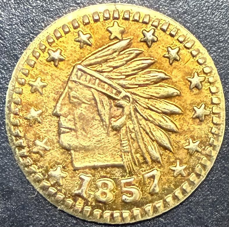 Auction - 1857 California Gold Token