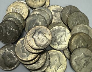 (1) SALE 40% Silver 1965-69 Kennedy Half Dollar Roll 20 Coins. (UNDER SPOT!!)