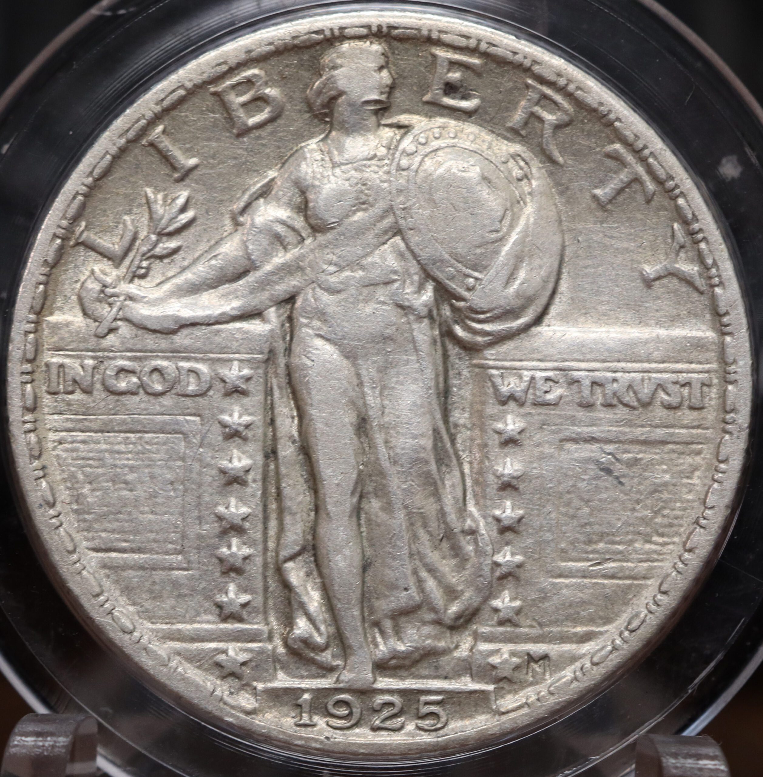 Auction - 1925 Standing Liberty Quarter EF Cleaned