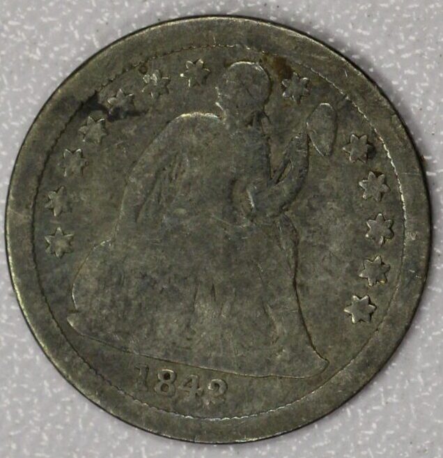 AUCTION- 1842 Seated Liberty Dime Circulated