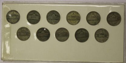 AUCTION- 1942-1945 United States Silver Jefferson Nickel Set (War