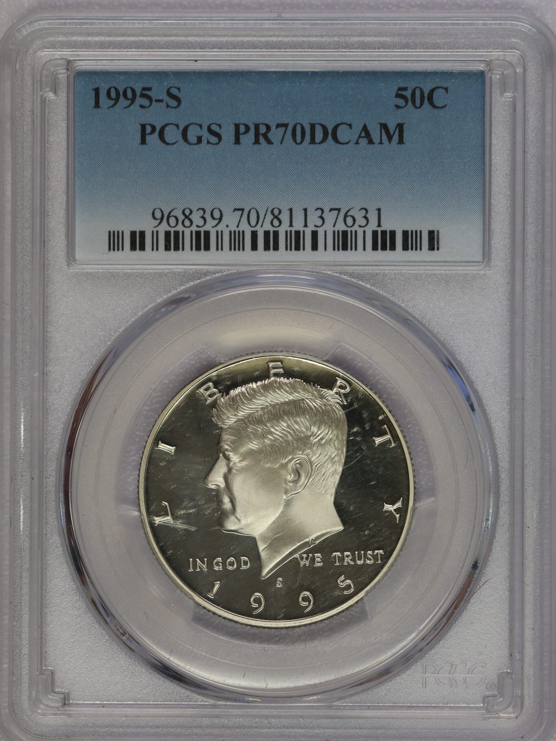 1995 S Kennedy Half Clad PCGS PR70 DCAM – Portsmouth Coin
