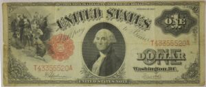 Auction - 1917 United States Legal Tender $1 Large Note Paper Currency