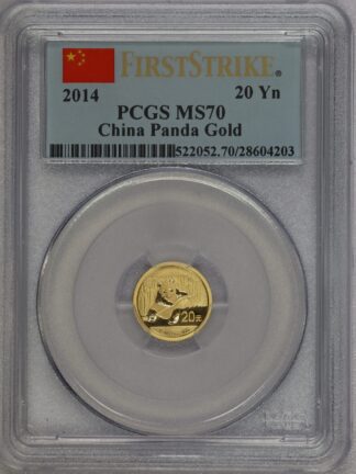 Auction - 2014 Chinese Gold Panda 20 Yn MS70 PCGS